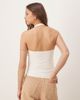 Abercrombie & Fitch Abercrombie & Fitch square halterneck sleeveless top in white - 2