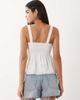 Abercrombie & Fitch Abercrombie & Fitch square neck smocked cami top with removable straps in white - 2