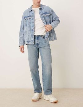 Abercrombie & Fitch Abercrombie & Fitch straight leg jeans in light blue wash