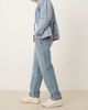 Abercrombie & Fitch Abercrombie & Fitch straight leg jeans in light blue wash - 3