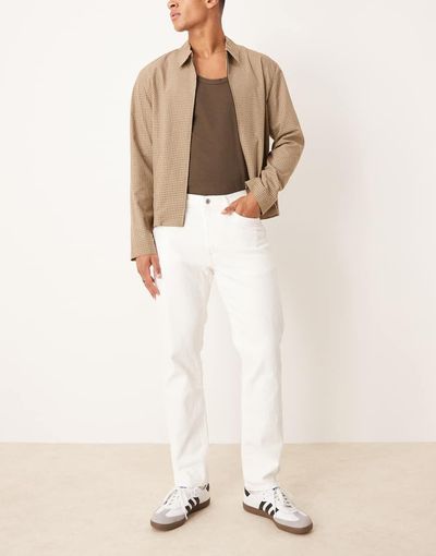 Abercrombie & Fitch Abercrombie & Fitch straight leg jeans in white
