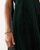 Abercrombie & Fitch Abercrombie & Fitch strapless plisse maxi dress with scarf detail in dark green - 3