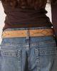 Abercrombie & Fitch Abercrombie & Fitch suede chunky boho hardware belt in camel-Brown - 3