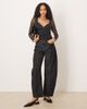 Abercrombie & Fitch Abercrombie & Fitch sweetheart neckline long sleeve top in black polka dot - 2