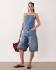 Abercrombie & Fitch Abercrombie & Fitch tie-back denim cami top in blue - 2