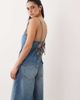 Abercrombie & Fitch Abercrombie & Fitch tie-back denim cami top in blue - 4