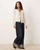 Abercrombie & Fitch Abercrombie & Fitch tie front long sleeve blouse in white - 2