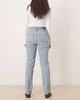 Abercrombie & Fitch Abercrombie & Fitch ultra high rise 90s straight leg jeans in light-blue wash - 2