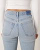 Abercrombie & Fitch Abercrombie & Fitch ultra high rise 90s straight leg jeans in light-blue wash - 4