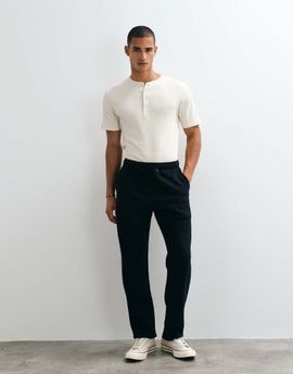 Abercrombie & Fitch Abercrombie & Fitch uncuffed sweatpants in black