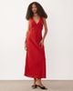 Abercrombie & Fitch Abercrombie & Fitch v-neck midi slip dress in red polka dots - 2