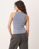 Abercrombie & Fitch Abercrombie & Fitch vintage ribbed crew neck tank top in washed blue-Purple - 4