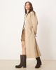 Abercrombie & Fitch Abercrombie & Fitch waxed cotton maxi trench coat in tan-Green - 1