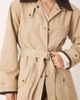 Abercrombie & Fitch Abercrombie & Fitch waxed cotton maxi trench coat in tan-Green - 3