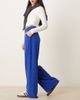 Abercrombie & Fitch Abercrombie & Fitch wide leg lounge pants in cobalt blue - 2