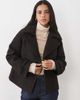 Abercrombie & Fitch Abercrombie & Fitch wool blend jacket in brown herringbone - 1