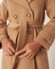 Abercrombie & Fitch Abercrombie & Fitch wool blend maxi belted trench coat in camel-Neutral - 3