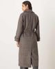 Abercrombie & Fitch Abercrombie & Fitch wool blend maxi trench coat in gingham-Multi - 4