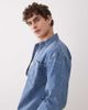 Abercrombie & Fitch Abercrombie & Fitch workwear zip denim jacket in indigo-Blue - 4