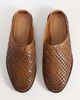 Abercrombie & Fitch Abercrombie & Fitch woven leather mules in brown - 2