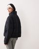Abercrombie & Fitch Abercrombie & Fitch YPB cropped high neck puffer jacket in black - 4