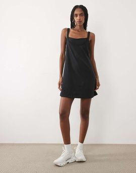 Abercrombie & Fitch Abercrombie & Fitch YPB double layer strappy dress in black