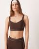Abercrombie & Fitch Abercrombie & Fitch YPB sculpt built in support sports bra in brown - part of a set - 1