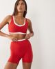 Abercrombie & Fitch Abercrombie & Fitch YPB studioflex workout shorts in red - part of a set - 1
