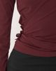 Abercrombie & Fitch Abercrombie & Fitch YPB wrap around long sleeve top in berry-Red - 3