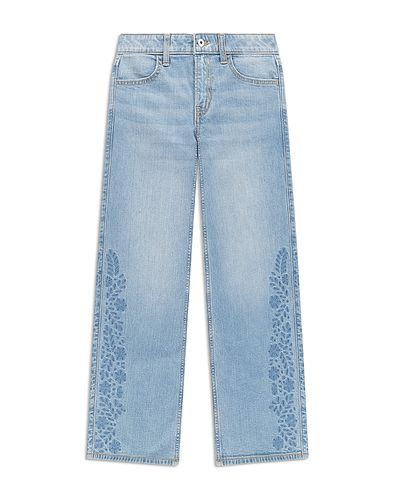 Abercrombie Kids abercrombie kids Girls' Embroidered Wide Leg Jeans