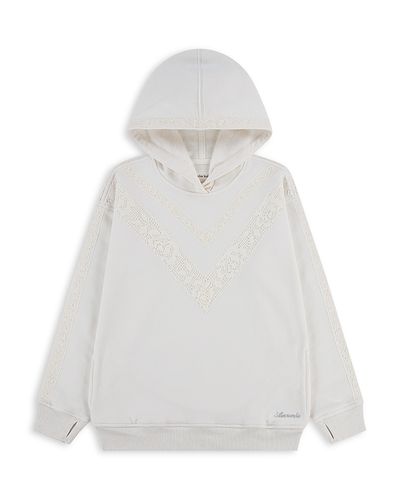 Abercrombie Kids abercrombie kids Girls' Lace Trim Pullover Hoodie