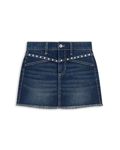 Abercrombie Kids abercrombie kids Girls' Mid Rise Studded Denim Mini Skort