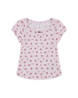 Abercrombie Kids abercrombie kids Girls' Rosette Pointelle Tee
