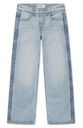 abercrombie kids abercrombie kids Kids' Braided High Waist Wide Leg Jeans