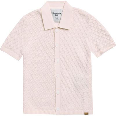 abercrombie kids abercrombie kids Kids' Buttoned Short Sleeve Sweater