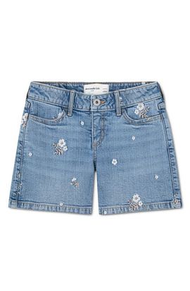 abercrombie kids abercrombie kids Kids' Floral Toss Denim Shorts