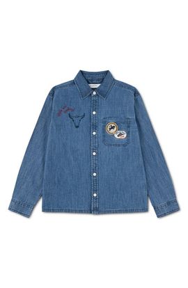 abercrombie kids abercrombie kids Kids' Graphic Cotton & Lyocell Woven Shirt