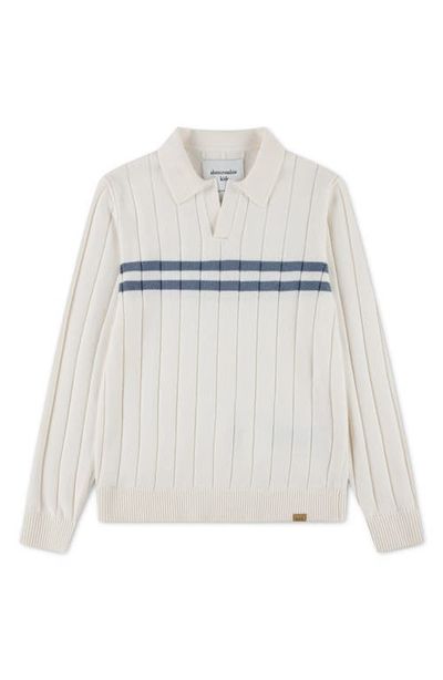 abercrombie kids abercrombie kids Kids' Johnny Collar Stripe Sweater