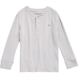 abercrombie kids abercrombie kids Kids' Long Sleeve Waffle Knit Henley Top