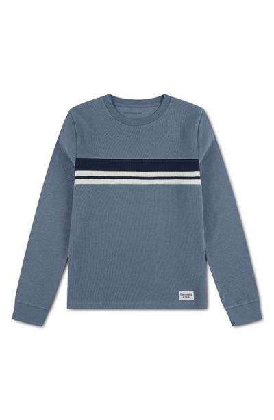 abercrombie kids abercrombie kids Kids' Striped Long Sleeve Rib Knit Top