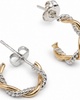 ABLE ABLE Faye Two-Tone Braided Mini Hoops - 1