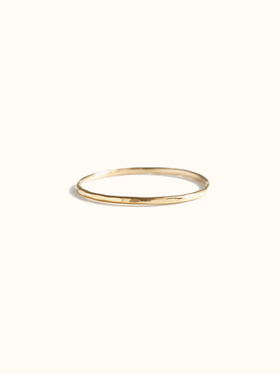 ABLE ABLE Hammered Stacking Ring