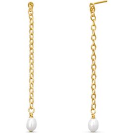 ABLE ABLE Iris Long Pearl Drop Earrings 