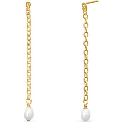 ABLE ABLE Iris Long Pearl Drop Earrings 