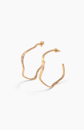 ABLE ABLE Olivia Wavy Hoops