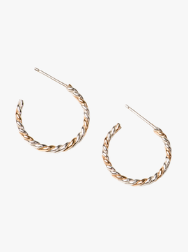 ABLE ABLE Two-Tone Twist Hoops