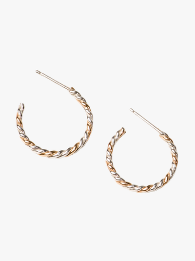 ABLE ABLE Two-Tone Twist Hoops