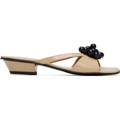 About Arianne About Arianne Beige Flora Heeled Sandals