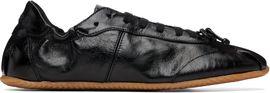 ABRA ABRA Black Ballerina Leather Sneakers