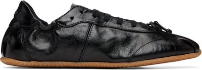 ABRA ABRA Black Ballerina Leather Sneakers